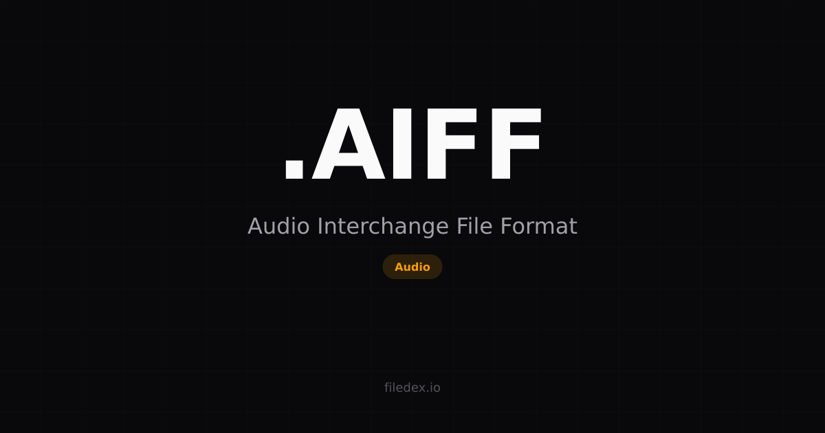 .AIFF File — Audio Interchange File Format | FileDex