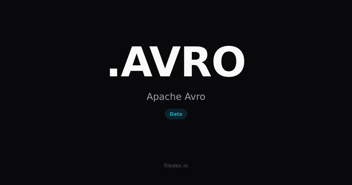 .AVRO File — Apache Avro | FileDex