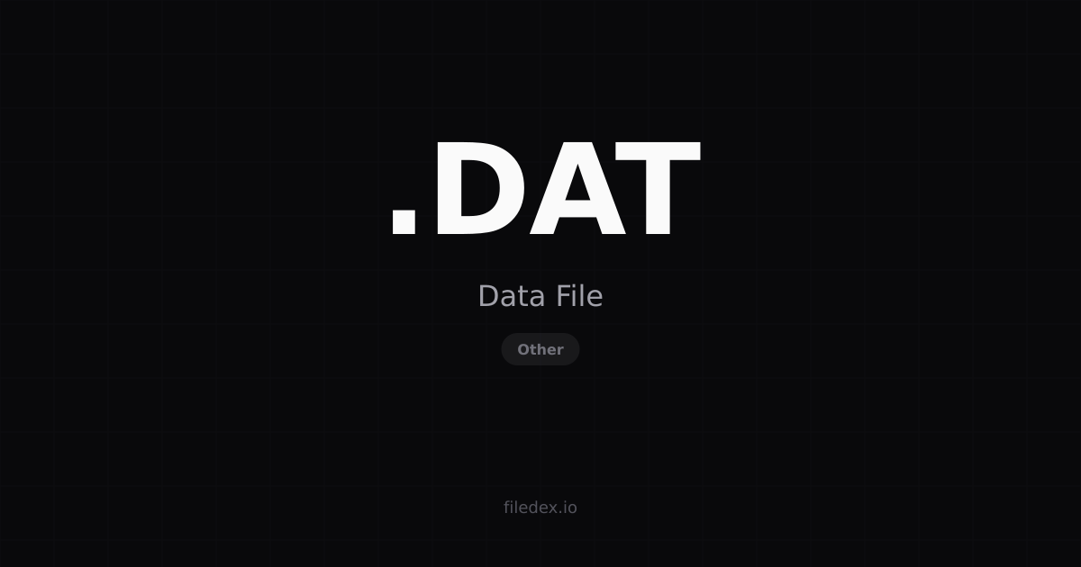 Contoh Data Format Dat .DAT File — Data File | FileDex