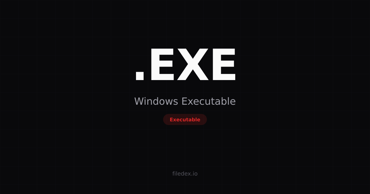 what is the windows portable executable file format?... .EXE File — Windows Executable Format | FileDex