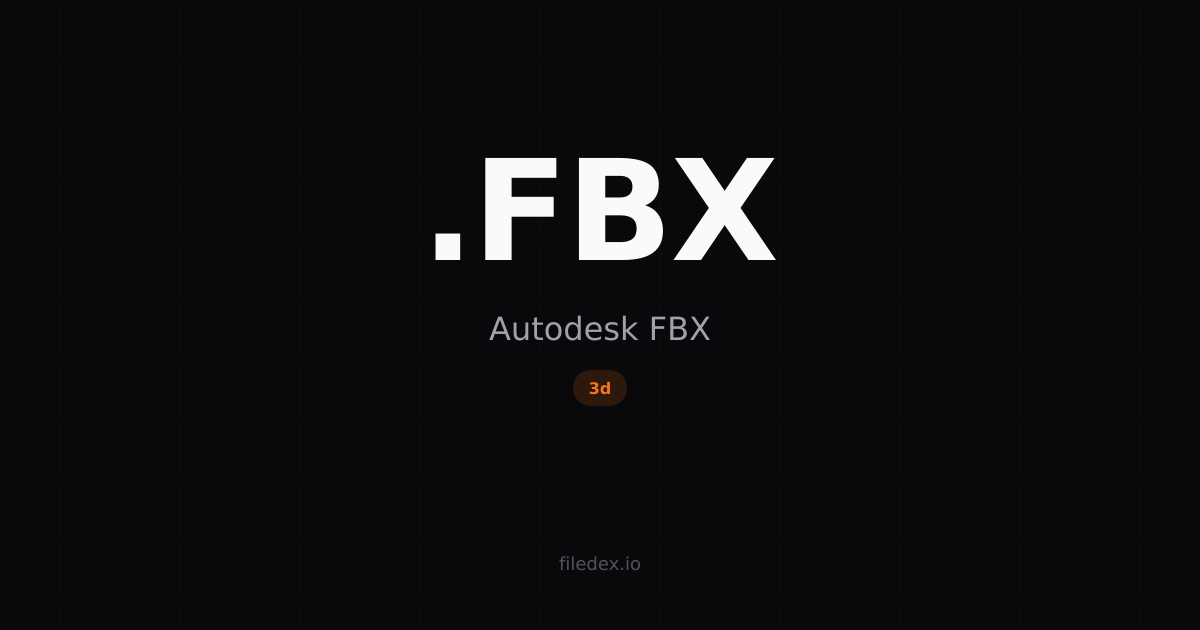 Fbx Text File Format .FBX File — Autodesk FBX | FileDex