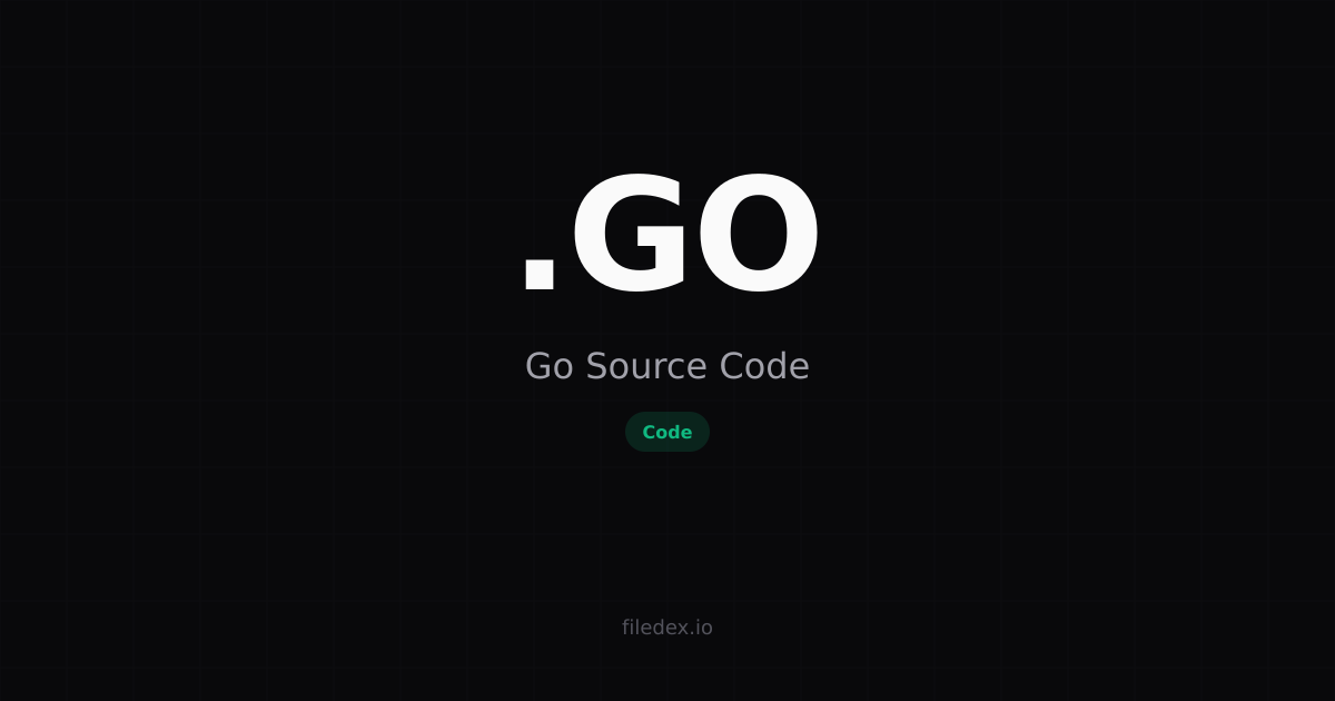 .GO File — Go Source Code | FileDex