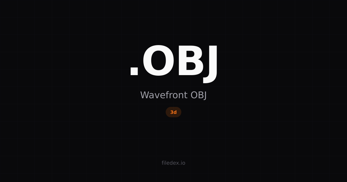 .OBJ File — Wavefront OBJ | FileDex