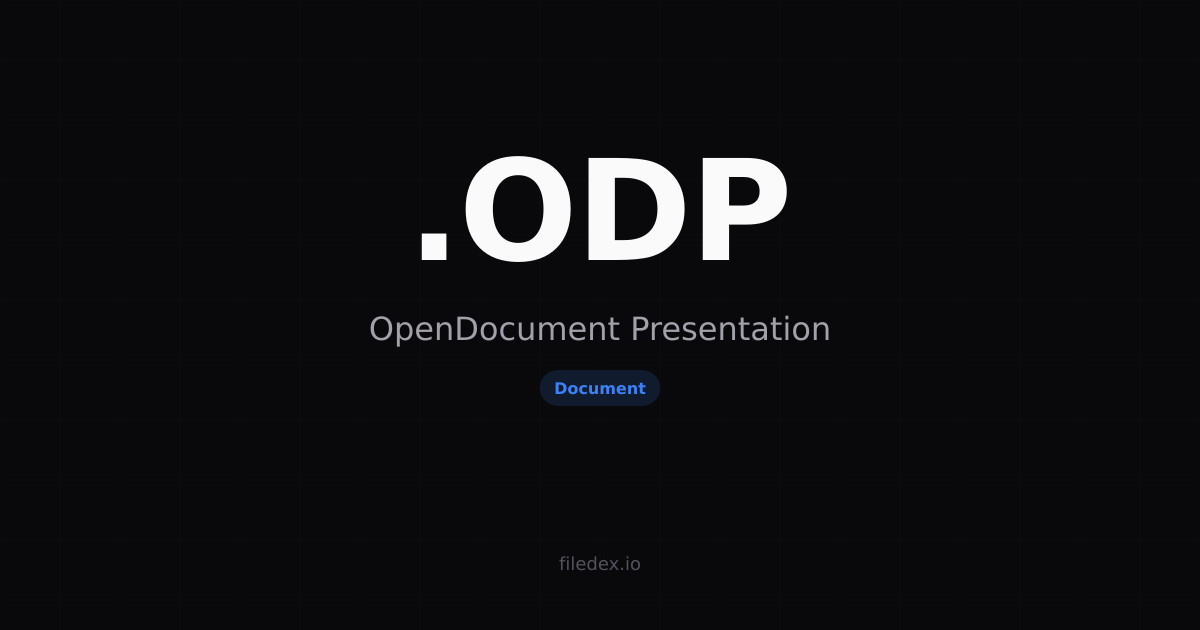 .ODP File — OpenDocument Presentation | FileDex