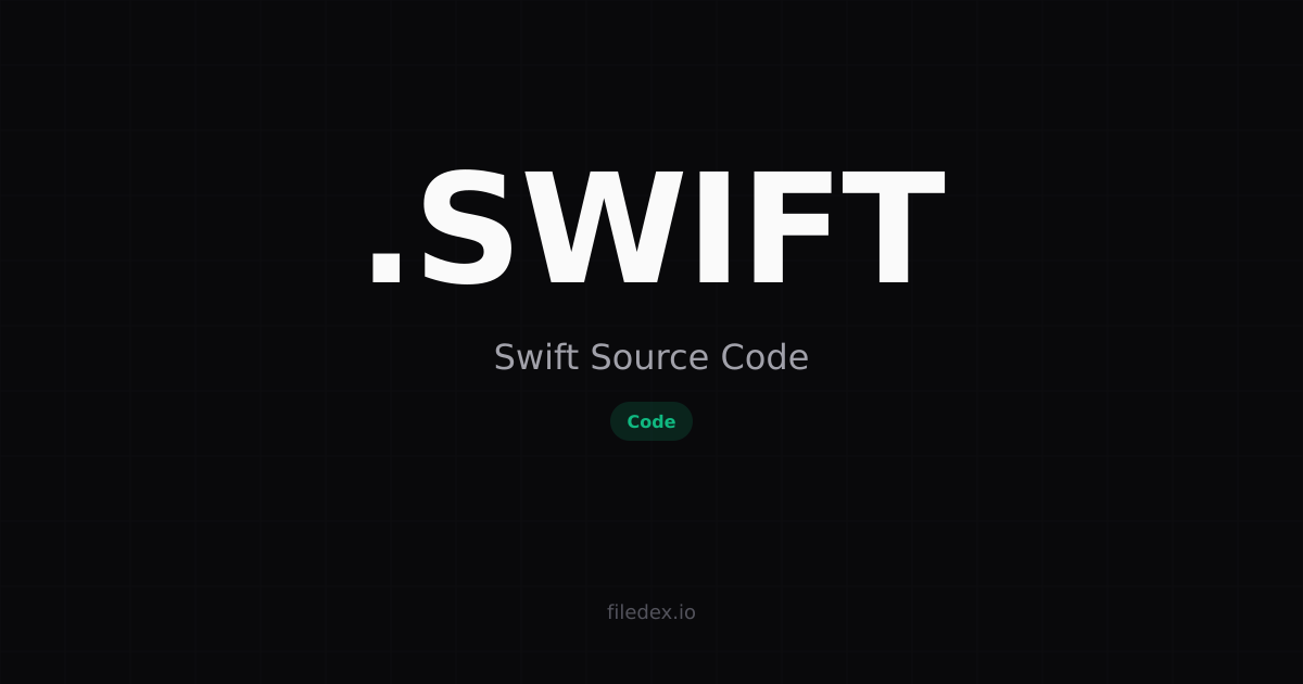 .SWIFT File — Swift Source Code | FileDex